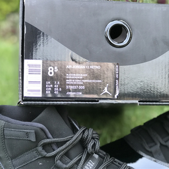 Air Jordan 11 „Blackout“ Sneaker 378037-005 - EUR FASHION