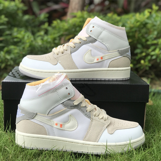 Air Jordan 1 Mid „White And Phantom“ Sneaker DM9652-100 - EUR FASHION