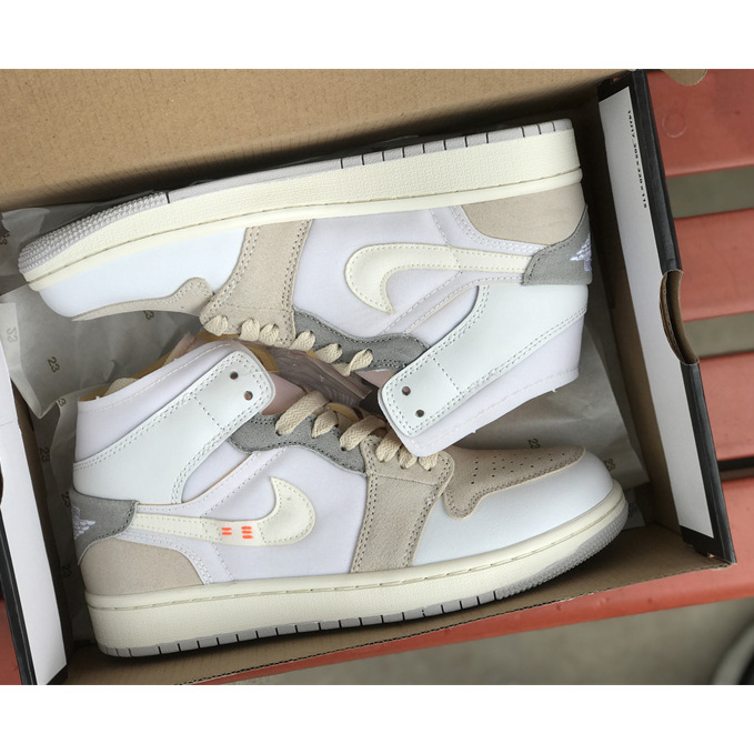 Air Jordan 1 Mid „White And Phantom“ Sneaker DM9652-100 - EUR FASHION