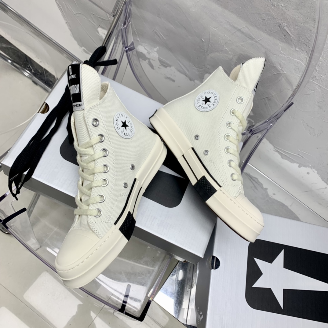 Rick Owensx Converse x Drkshdw Drkstar Hi Sneakers - EUR FASHION