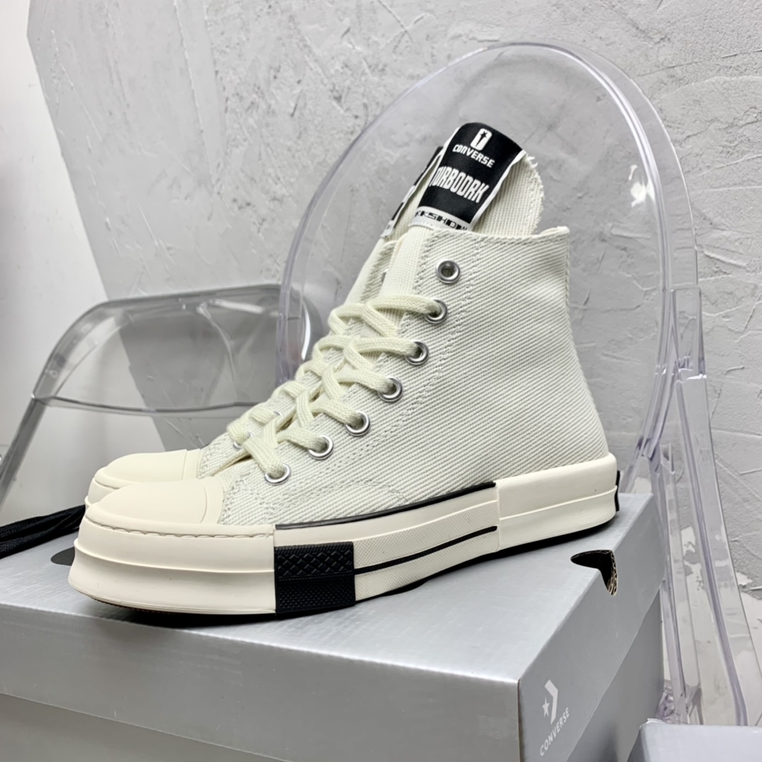 Rick Owensx Converse x Drkshdw Drkstar Hi Sneakers - EUR FASHION