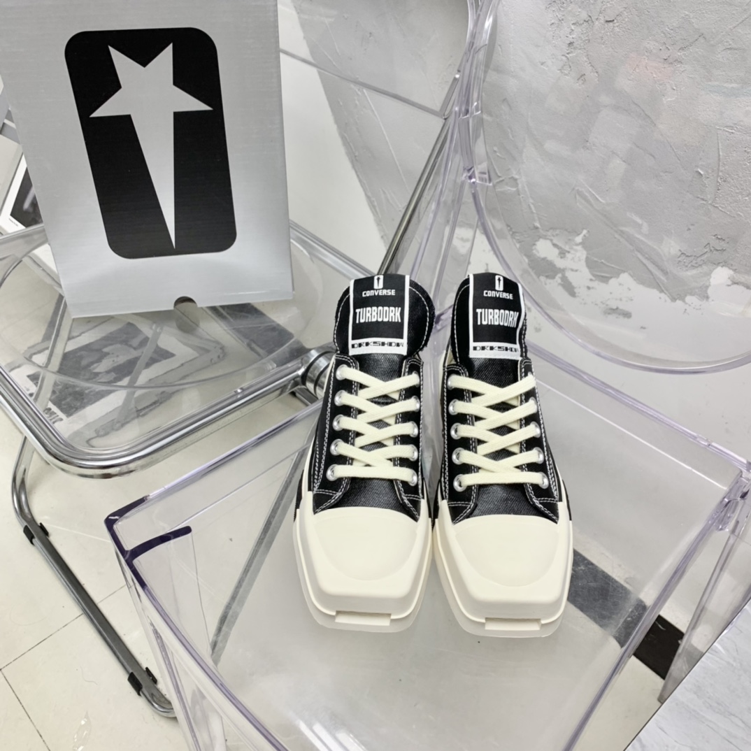 Rick Owens x Converse x Drkshdw Turbodrk Sneakers - EUR FASHION