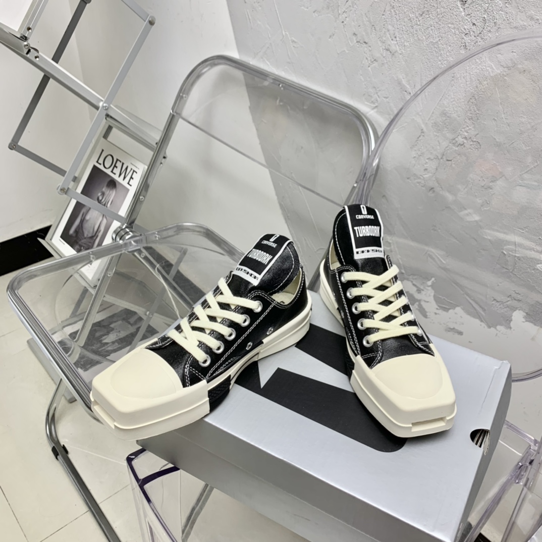 Rick Owens x Converse x Drkshdw Turbodrk Sneakers - EUR FASHION