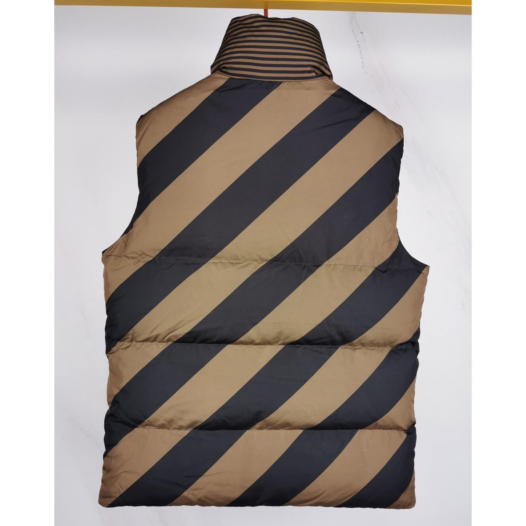 Fendi Gilet Braune Nylonweste - EUR FASHION