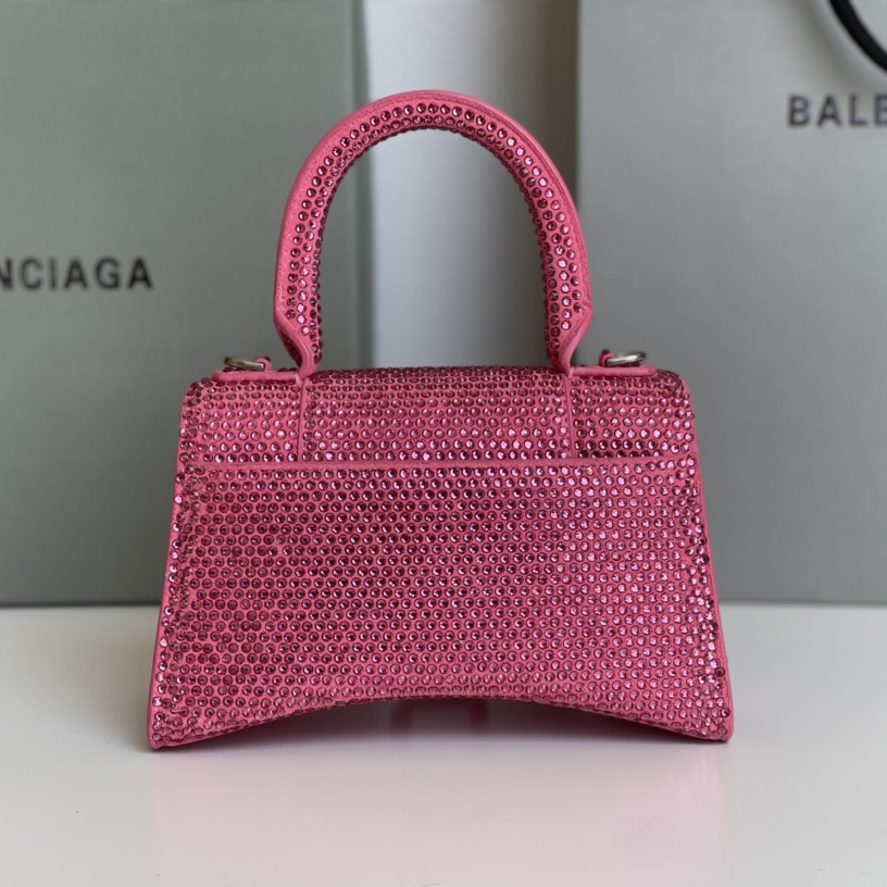 Balenciaga Hourglass XS Handtasche mit Strasssteinen (19-8-21cm) - EUR FASHION