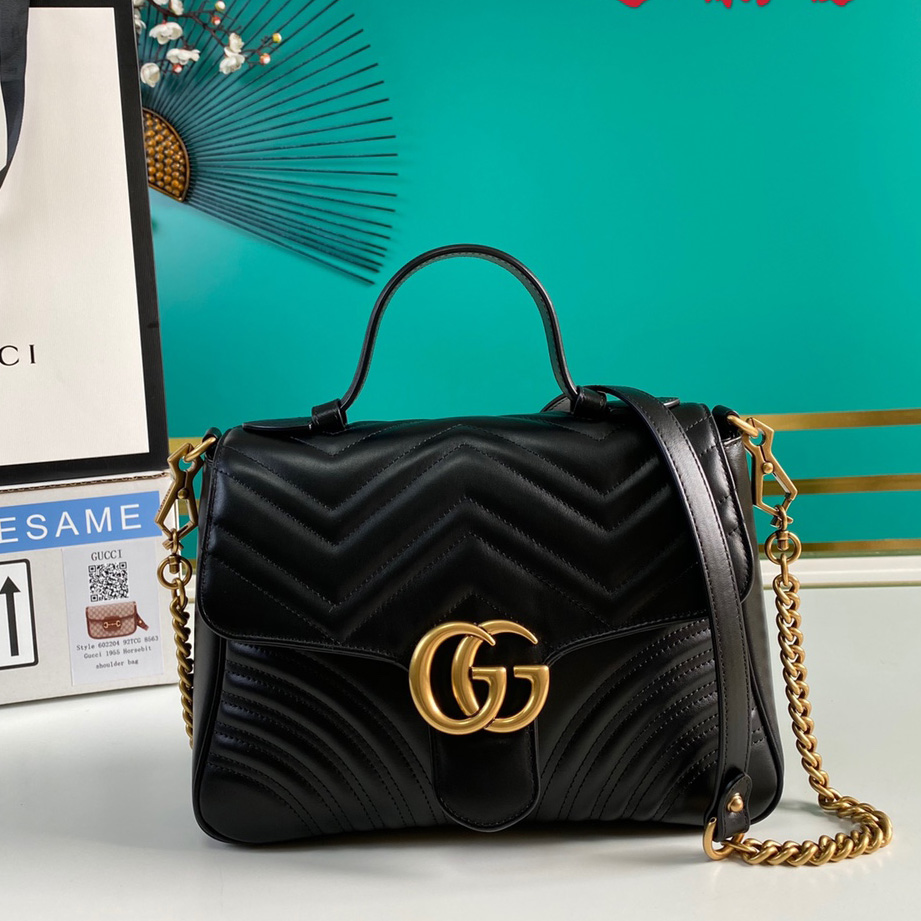 Gucci GG Marmont Kleine Henkeltasche (27-19-10,5 cm) - EUR FASHION