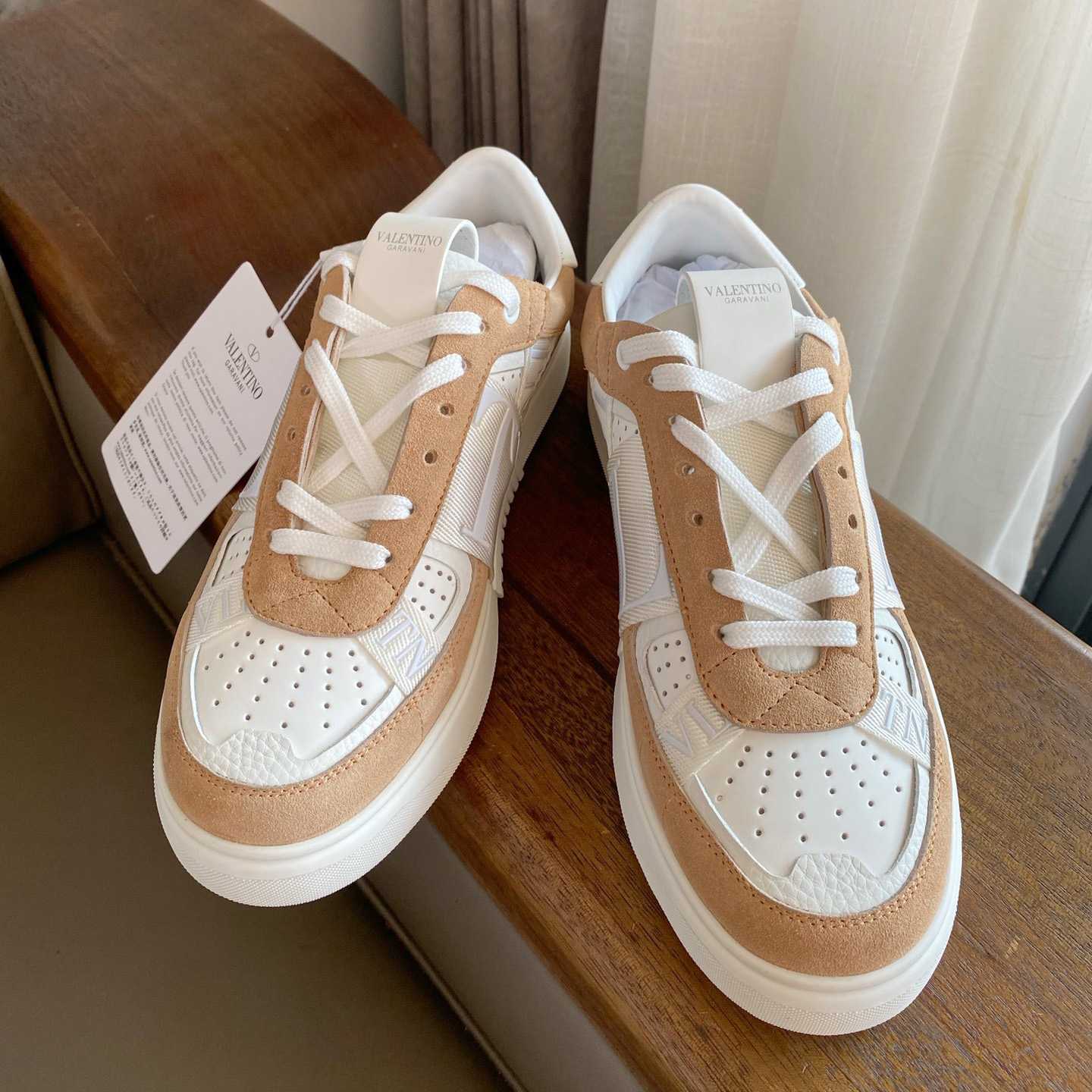 Low-Top-Sneaker „Valenti“ aus Kalbsleder „Vl7n“ mit Bändern - EUR FASHION