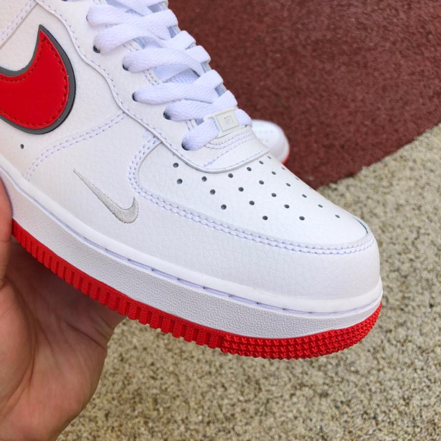 Air Force 1’07 Low „White/University Red/Sliver“ Sneaker DX9269-101 - EUR FASHION