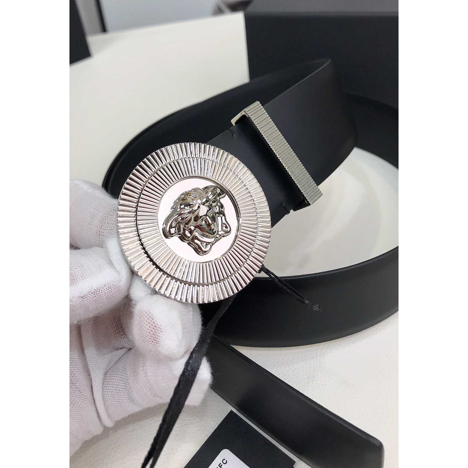 Versace Emaille-Medusa-Biggie-Gürtel, 40 mm - EUR FASHION