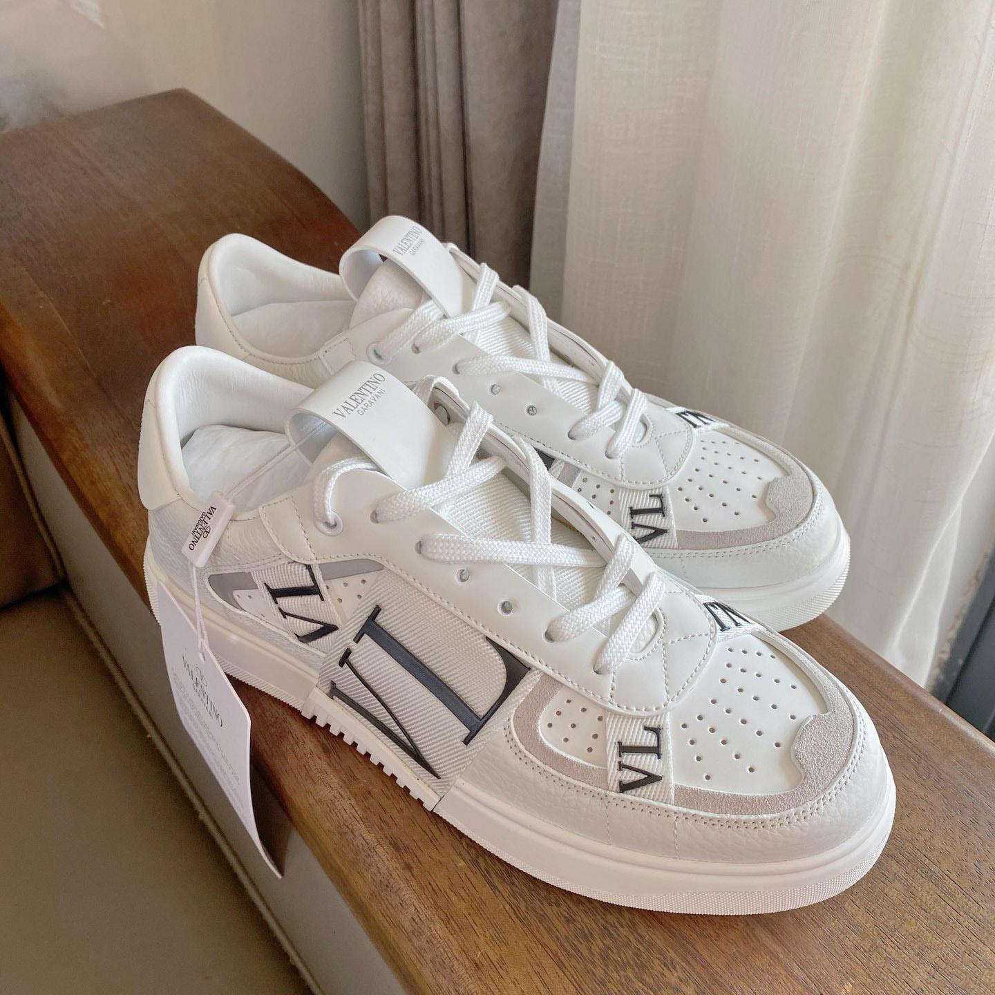 Low-Top-Sneaker „Valenti“ aus Kalbsleder „Vl7n“ mit Bändern - EUR FASHION