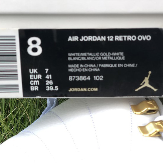 Air Jordan 12 OVO „Weißer“ Sneaker - EUR FASHION