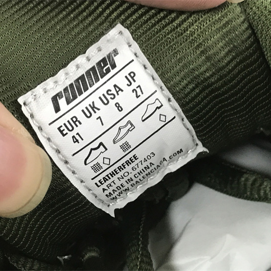 Balenciaga Runner Sneaker aus dunkelgrünem Mesh und Nylon - EUR FASHION