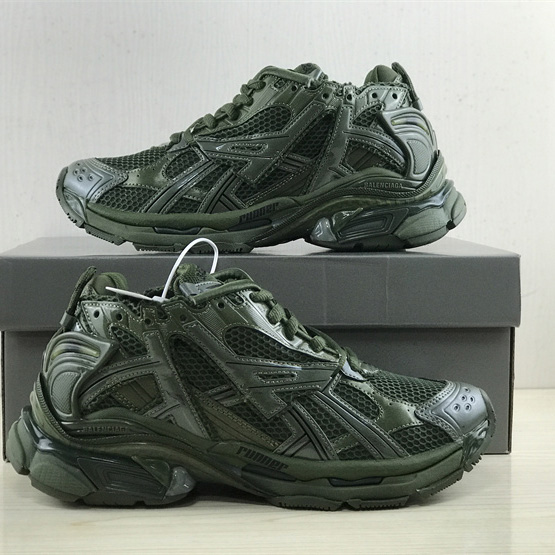 Balenciaga Runner Sneaker aus dunkelgrünem Mesh und Nylon - EUR FASHION