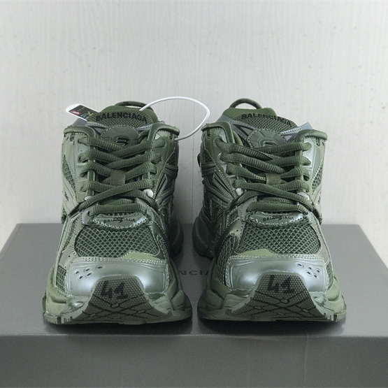 Balenciaga Runner Sneaker aus dunkelgrünem Mesh und Nylon - EUR FASHION