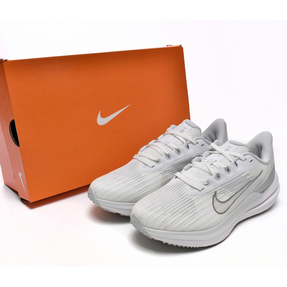 Nike Air Winflo 9 Weiß Metallic Silber Sneaker DD8686-100 - EUR FASHION