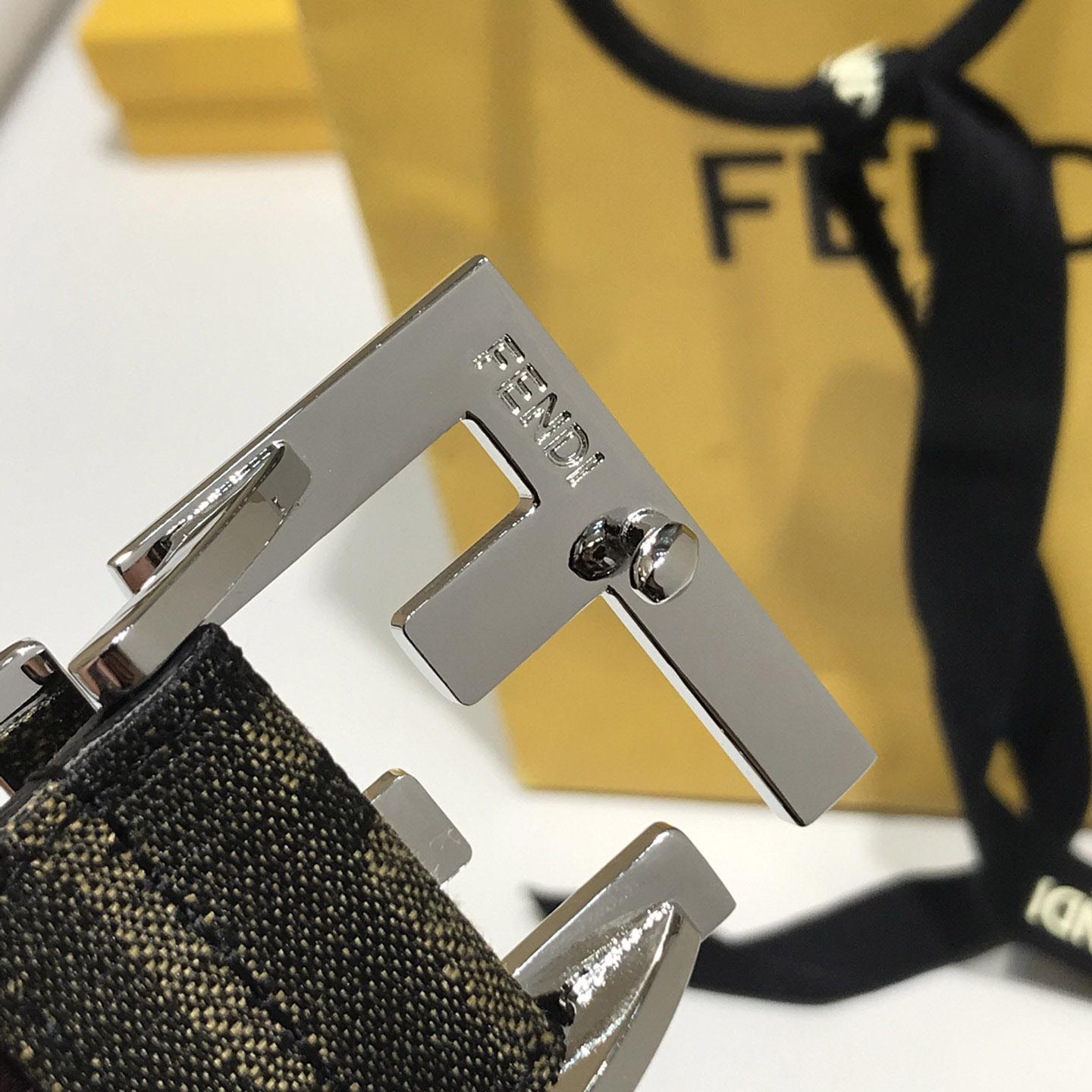 Fendi Brauner Stoffgürtel - EUR FASHION