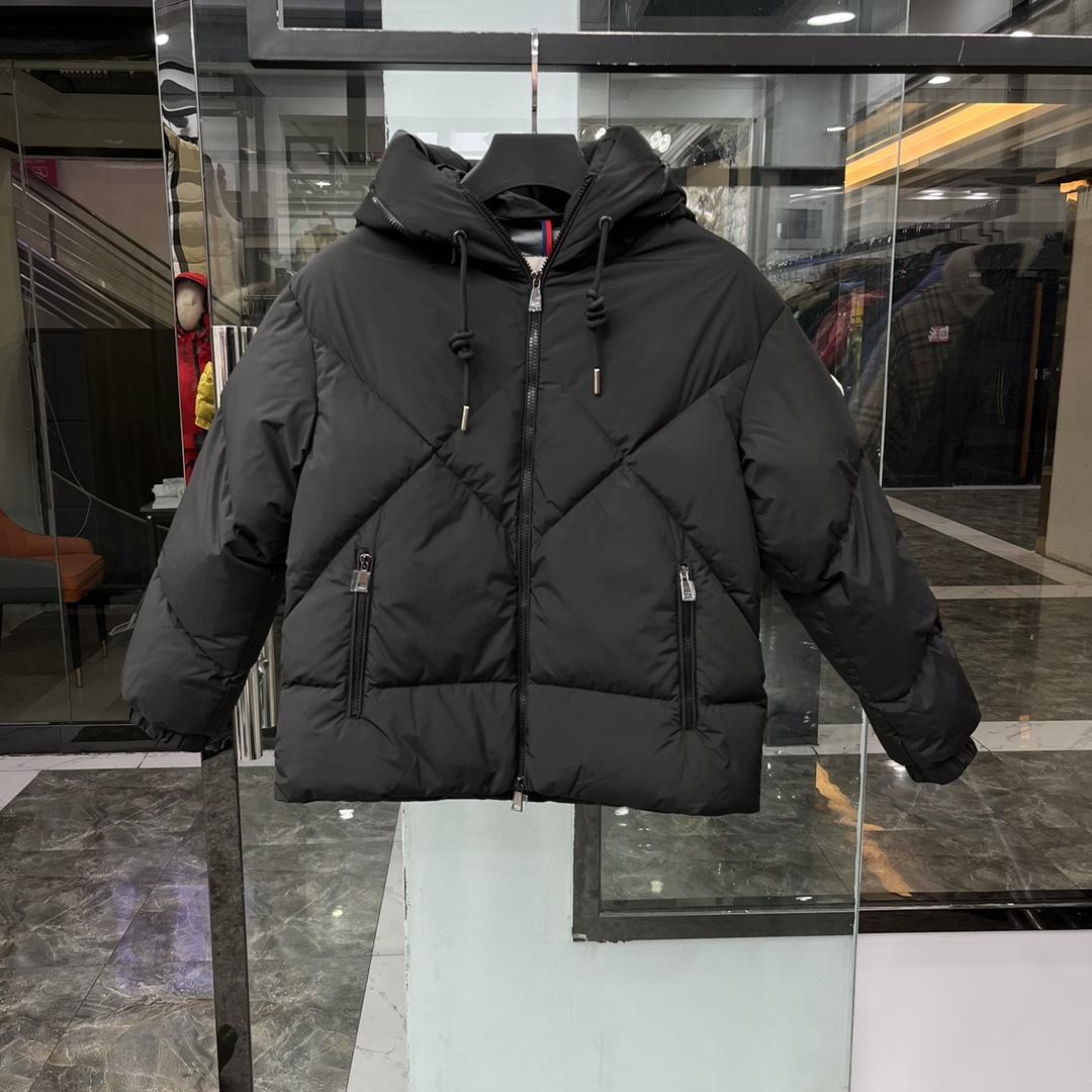 Moncler Schwarze Daynamic Porossan Daunenjacke - EUR FASHION