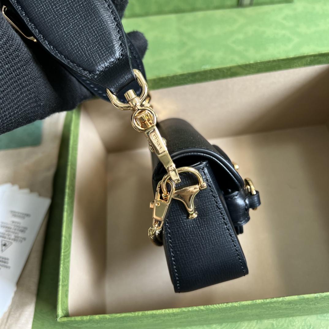 Gucci Horsebit 1955 Geldbörse mit Riemen (12–9–4 cm) - EUR FASHION
