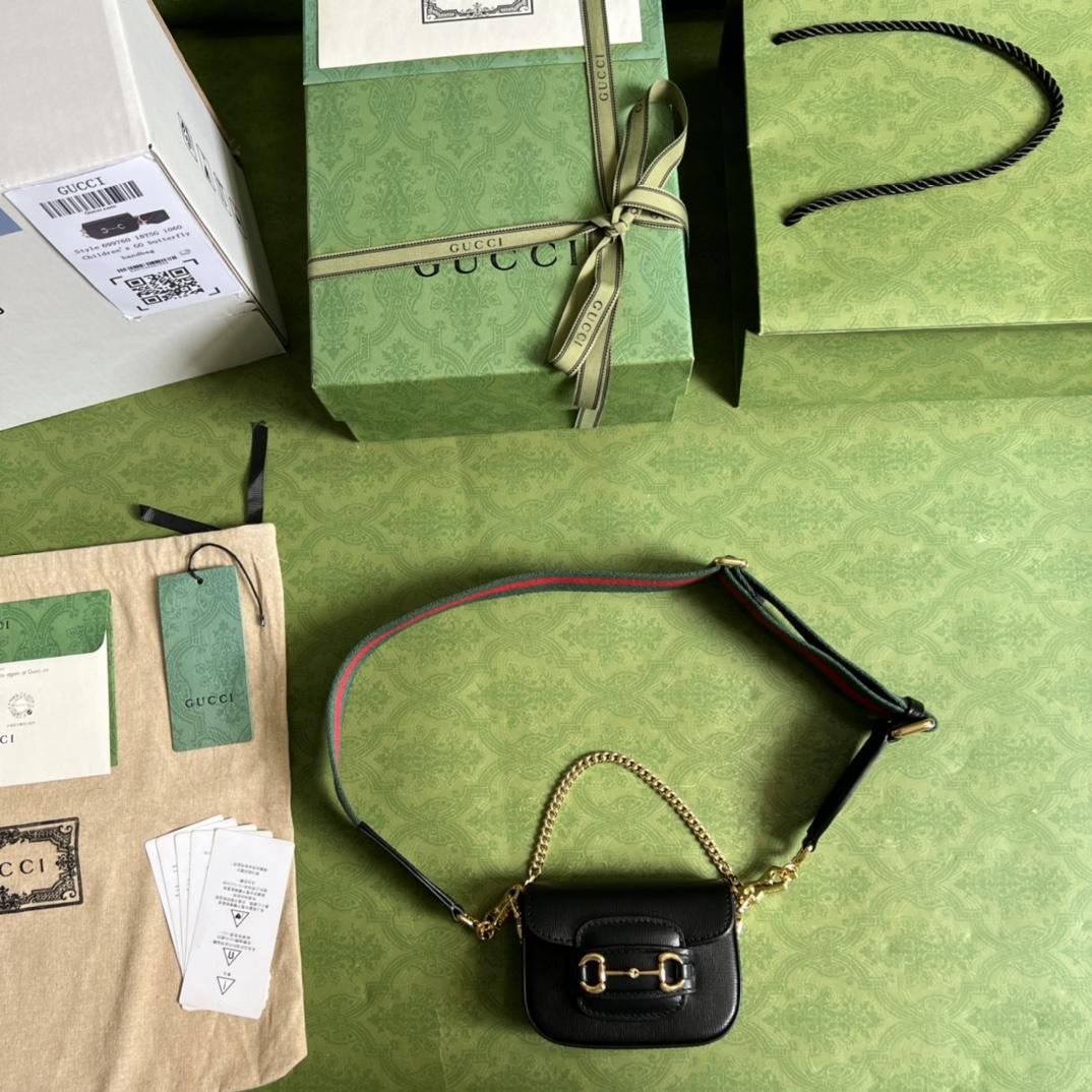 Gucci Horsebit 1955 Geldbörse mit Riemen (12–9–4 cm) - EUR FASHION