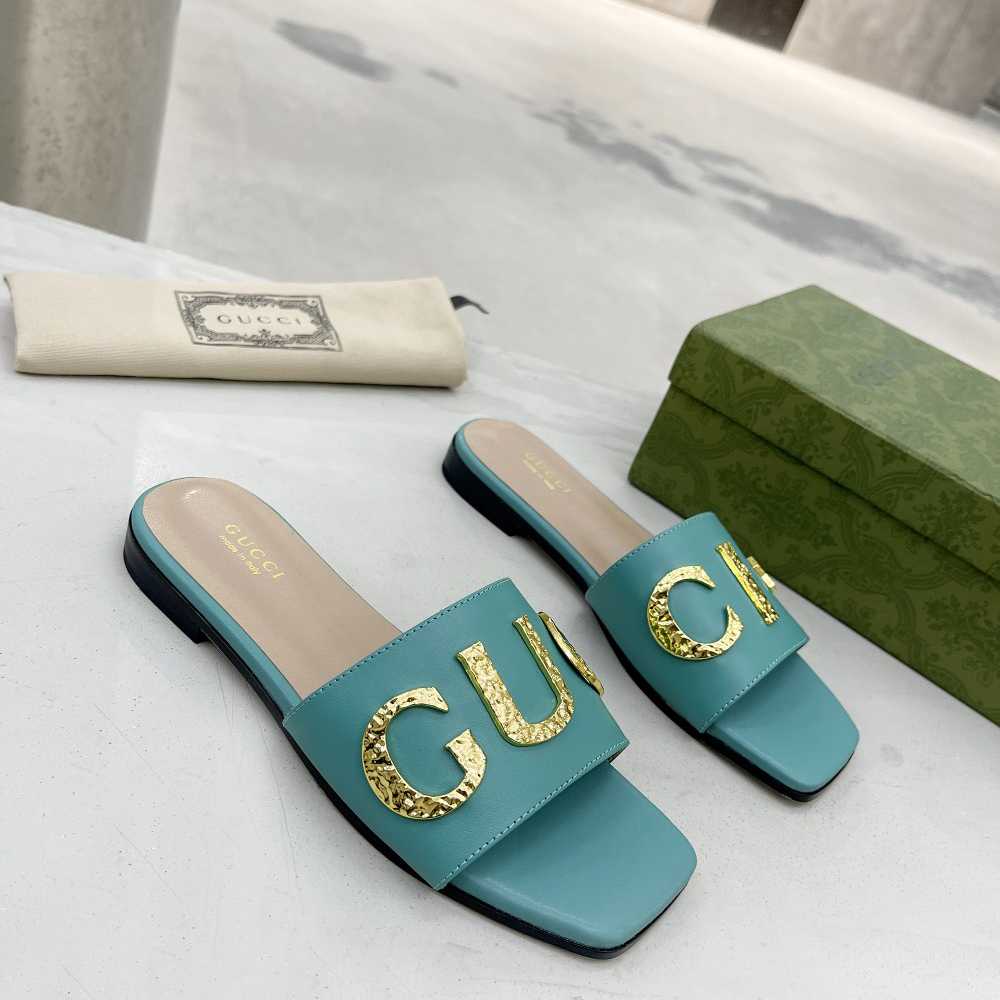 Gucci Damen-Slide-Sandale „Gucci“. - EUR FASHION