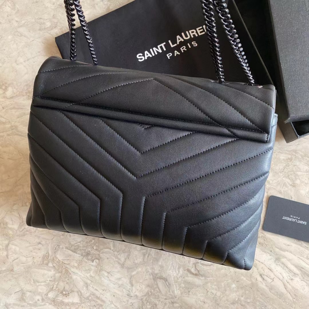 Saint Laurent Loulou Small Chain Bag In Quilted 