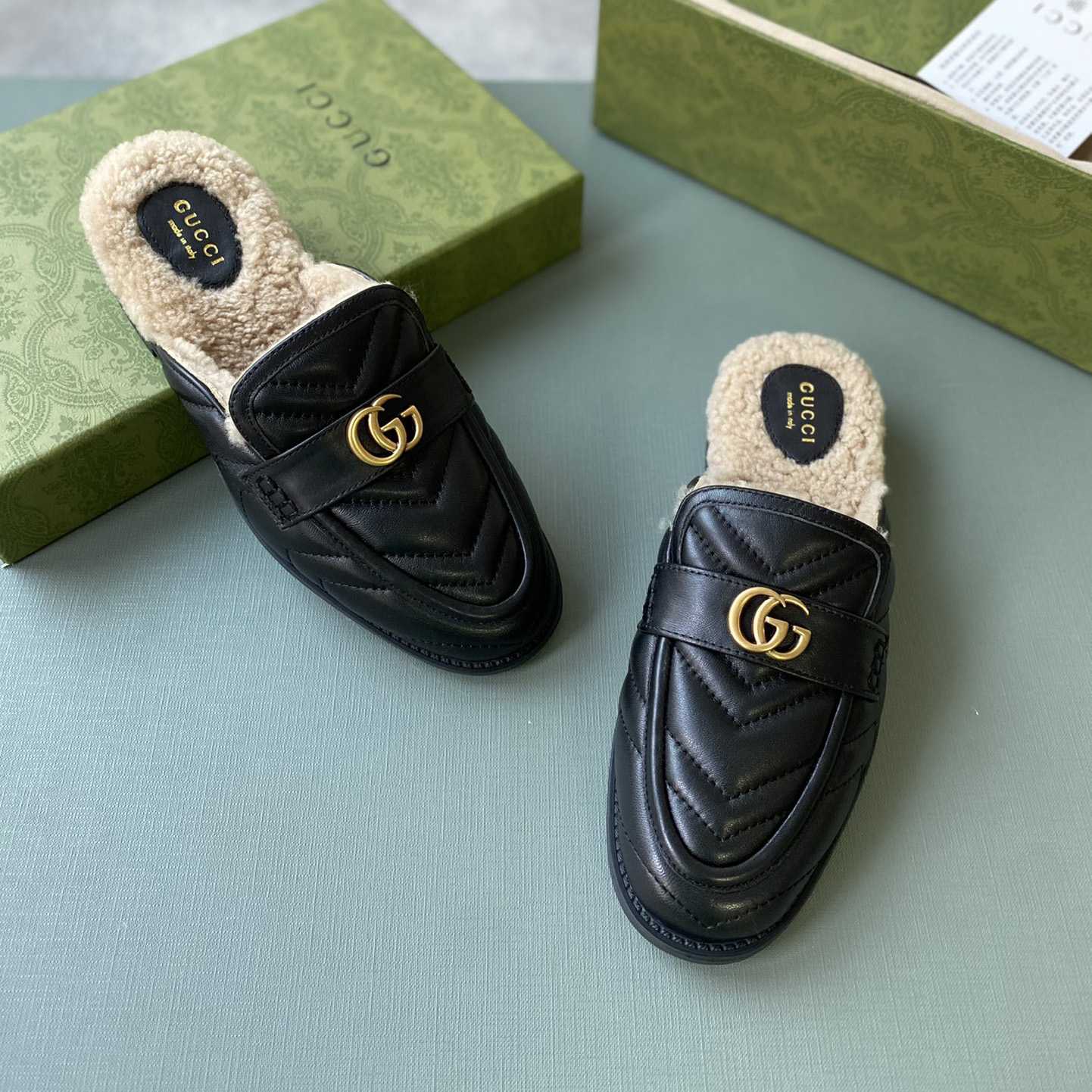 Gucci Damen-Hausschuhe mit doppeltem G - EUR FASHION