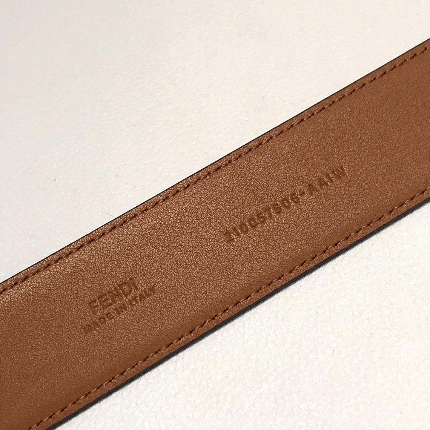 Fendi Brauner Ledergürtel - EUR FASHION