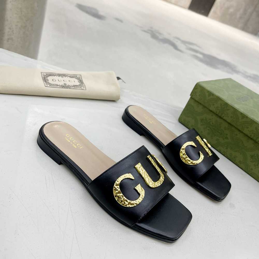 Gucci Damen-Slide-Sandale „Gucci“. - EUR FASHION