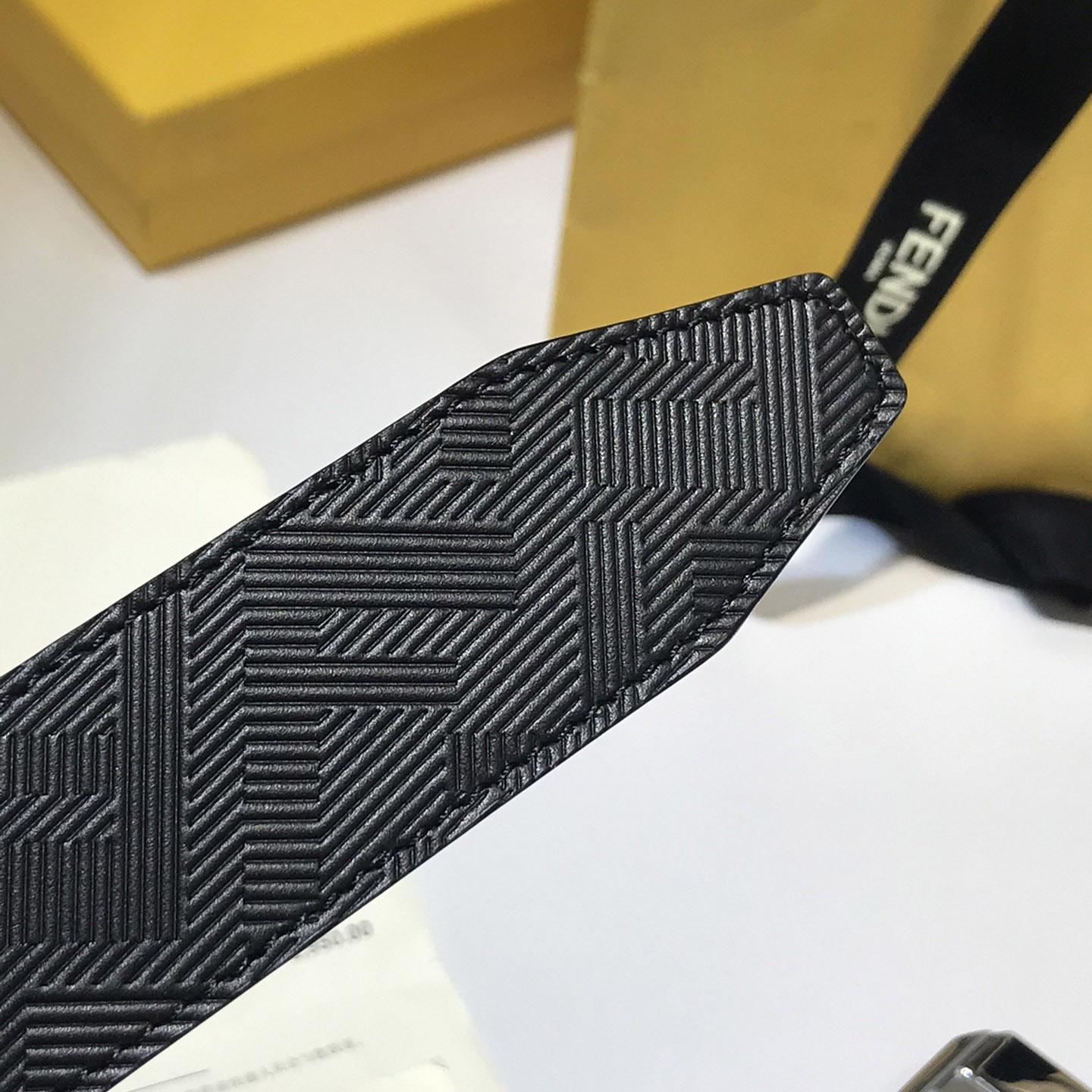 Fendi Edge schwarzer Ledergürtel - EUR FASHION