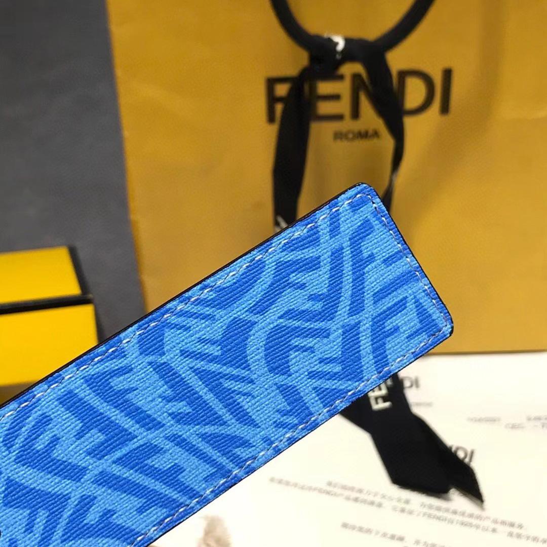 Fendi Blauer Ledergürtel - EUR FASHION