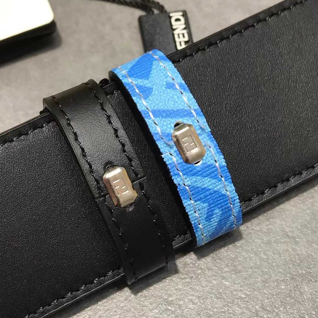 Fendi Blauer Ledergürtel - EUR FASHION