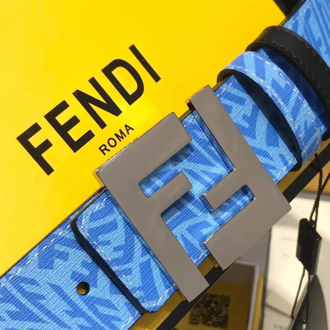 Fendi Blauer Ledergürtel - EUR FASHION