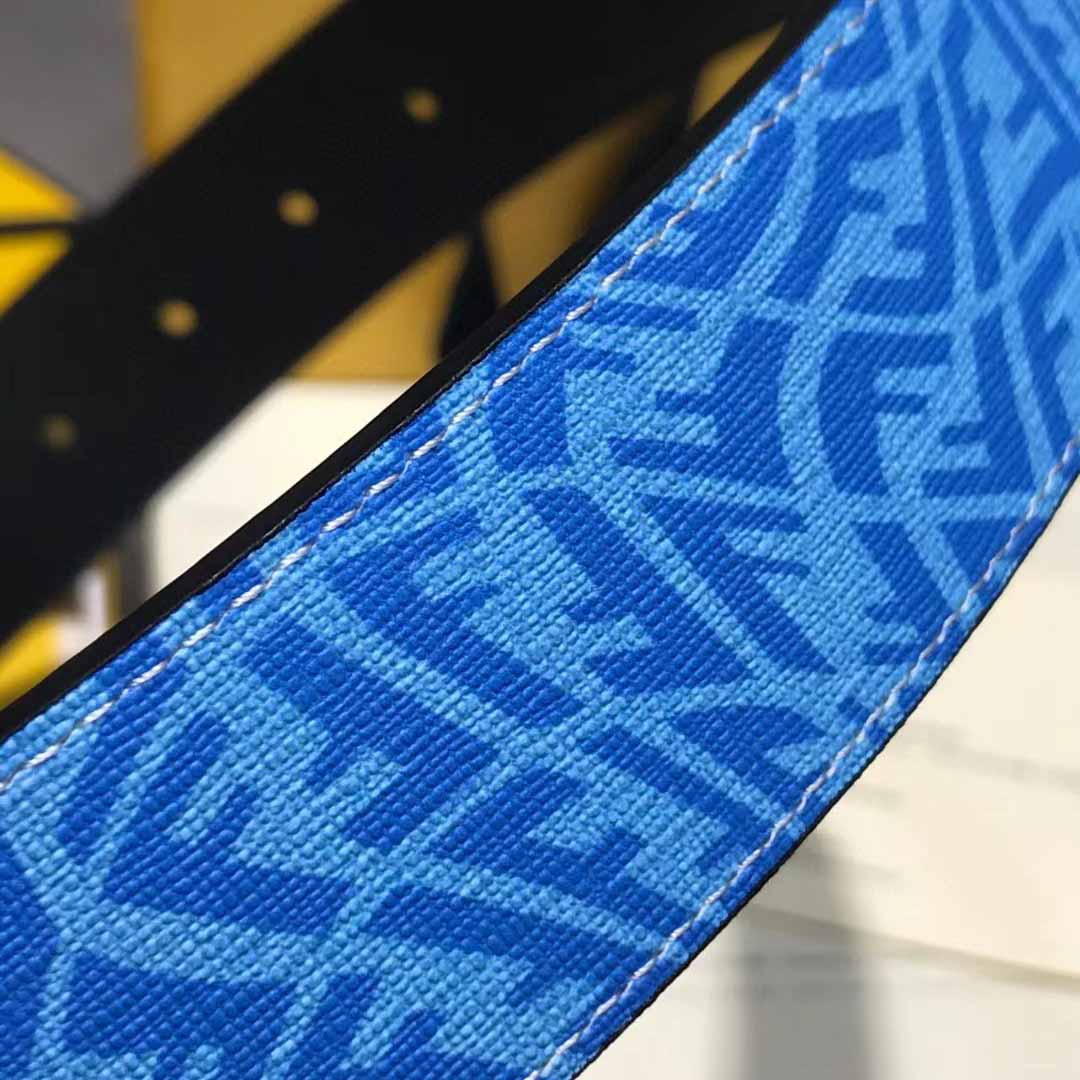 Fendi Blauer Ledergürtel - EUR FASHION