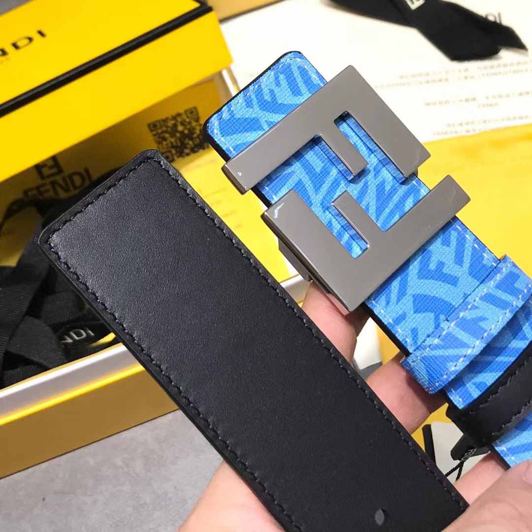 Fendi Blauer Ledergürtel - EUR FASHION