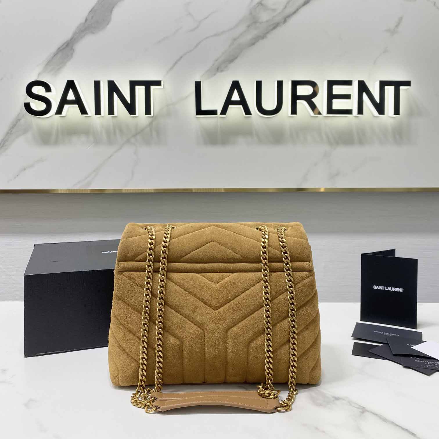 Saint Laurent Loulou Mittelgroße Umhängetasche (25 cm) 392277 - EUR FASHION