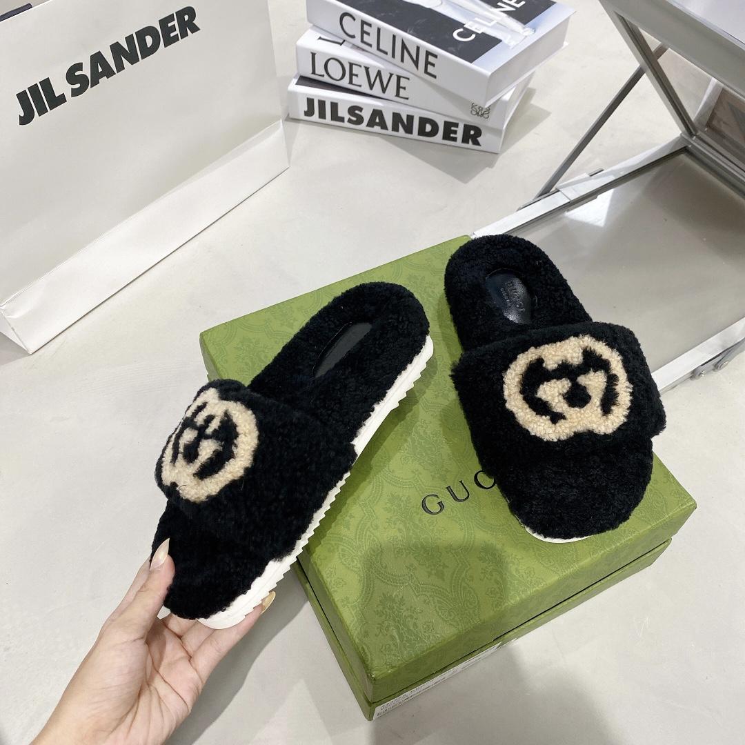 Gucci Damen-Slide-Sandale mit ineinandergreifendem G - EUR FASHION