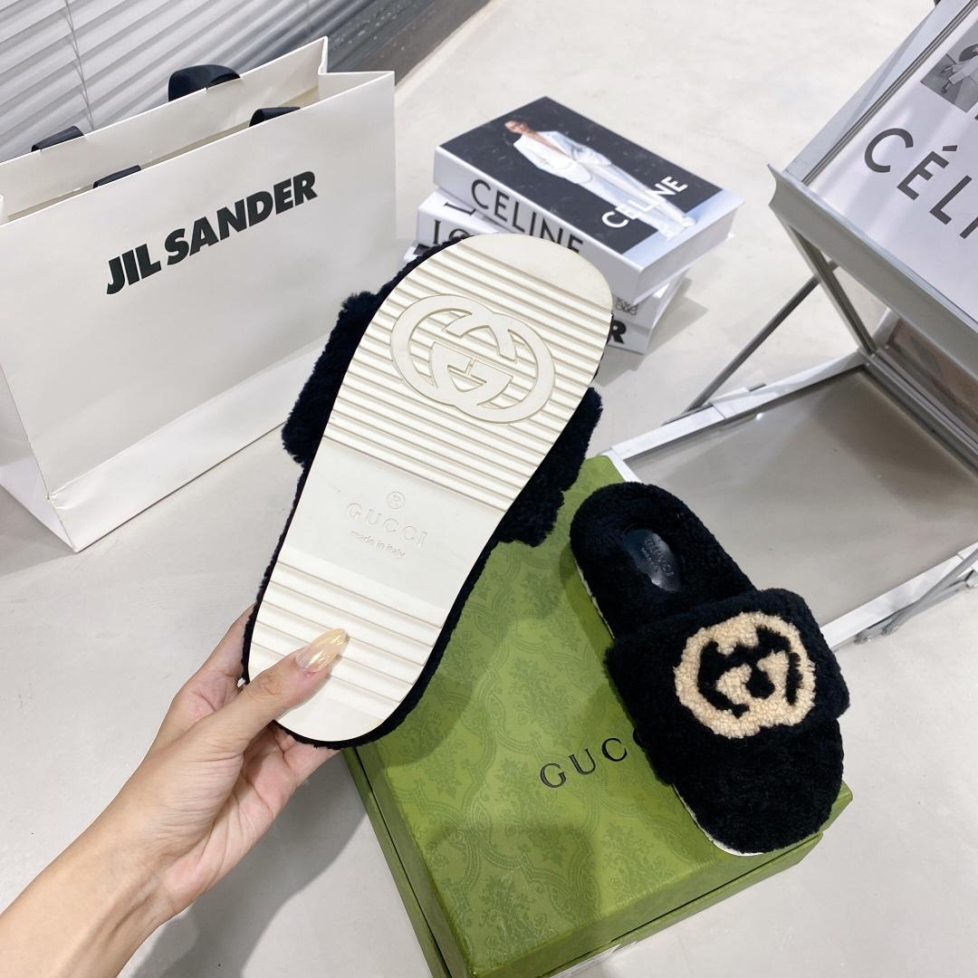 Gucci Damen-Slide-Sandale mit ineinandergreifendem G - EUR FASHION
