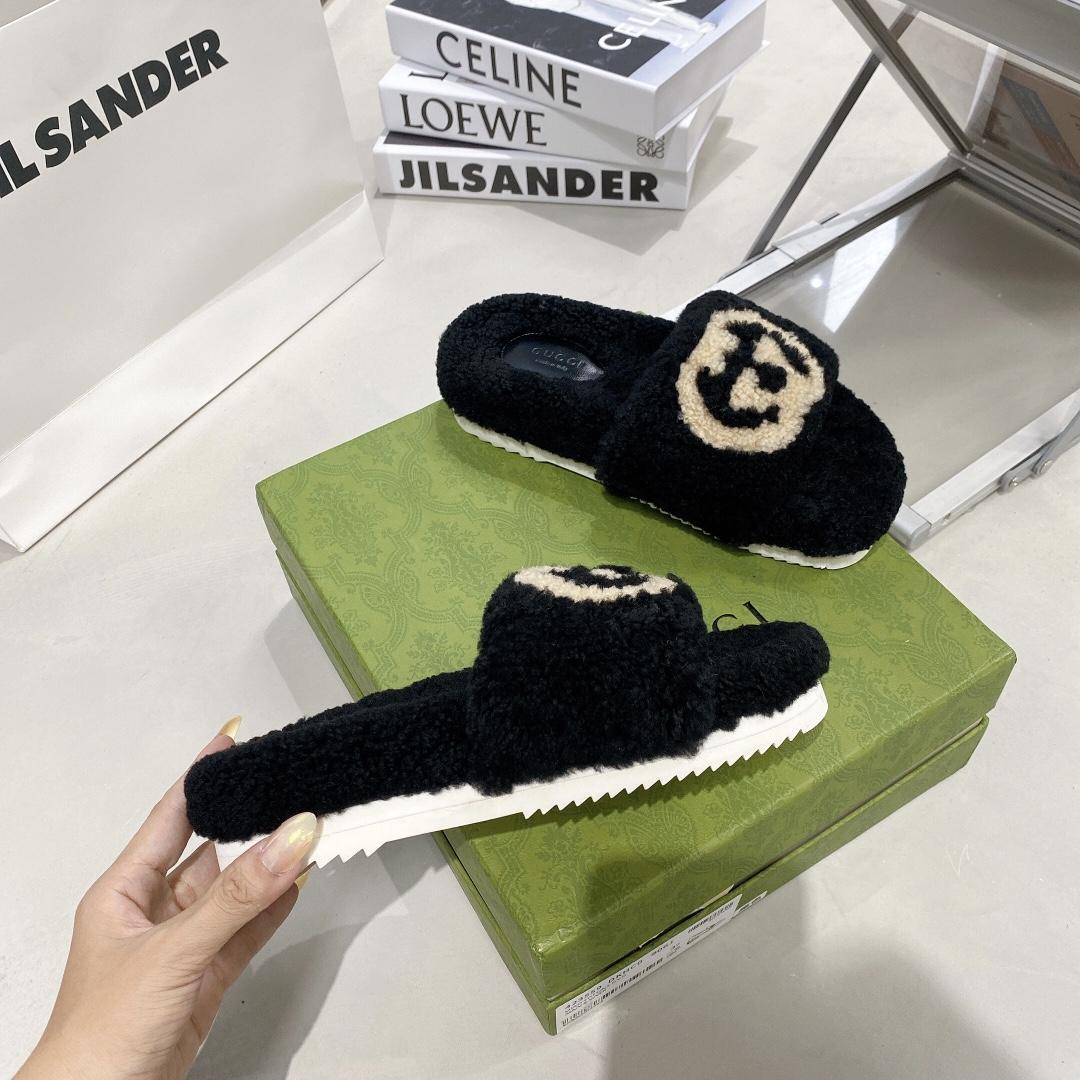 Gucci Damen-Slide-Sandale mit ineinandergreifendem G - EUR FASHION