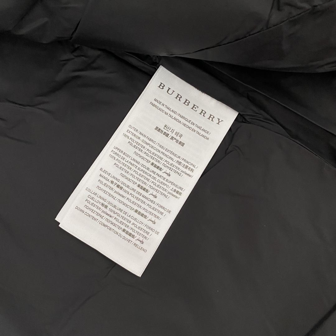 Lange Daunenjacke aus Nylon mit Kapuze von Burberry - EUR FASHION