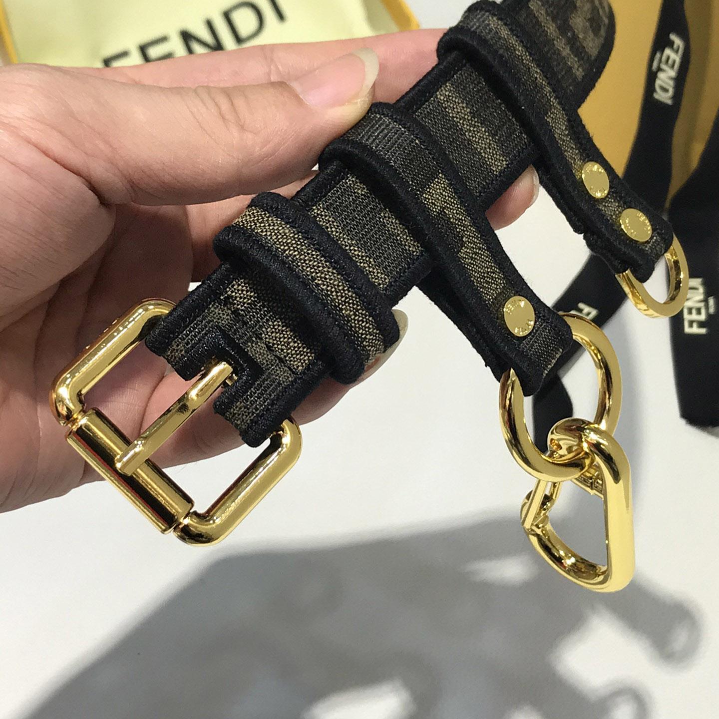 Fendi FF Jacquard-Stoffgürtel - EUR FASHION