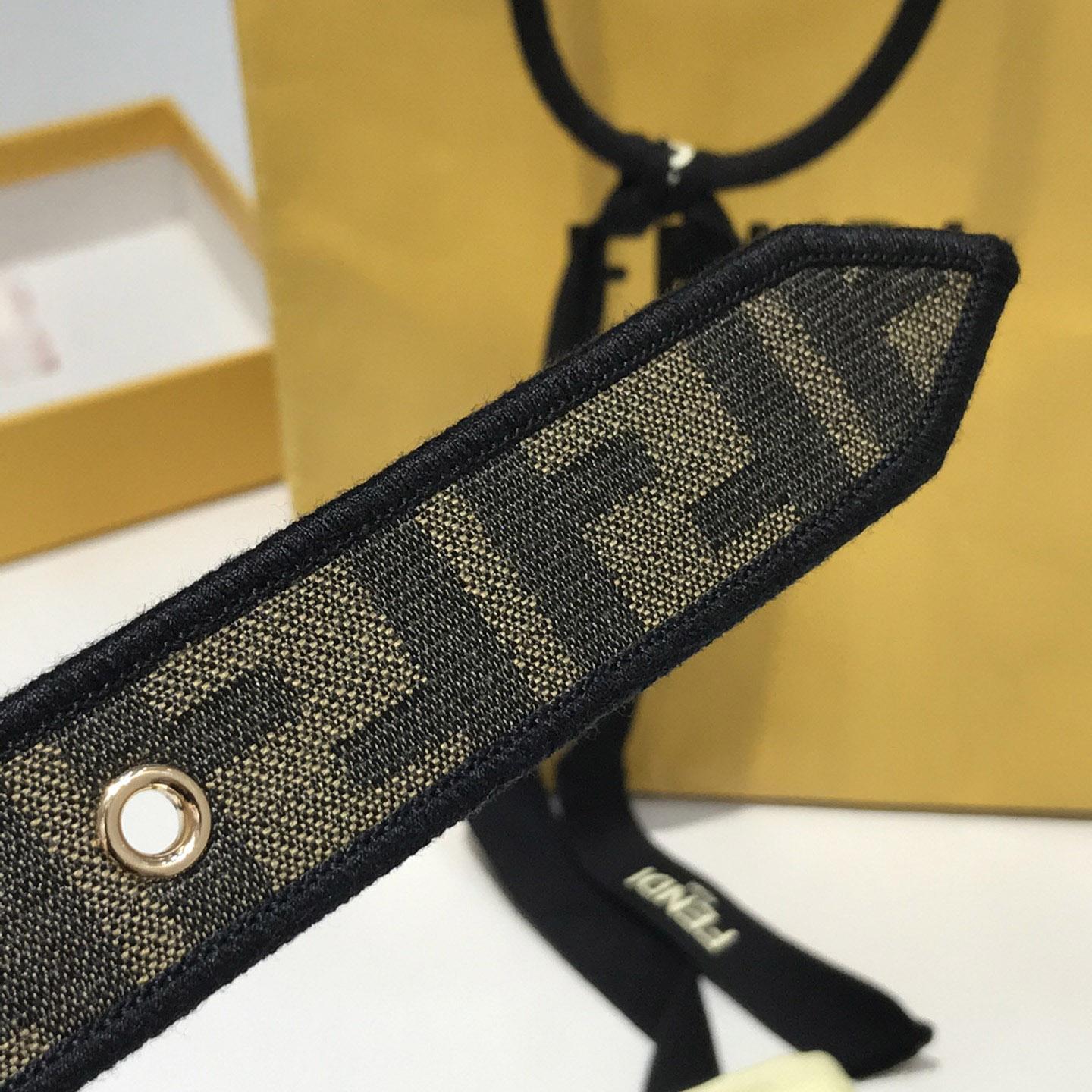 Fendi FF Jacquard-Stoffgürtel - EUR FASHION