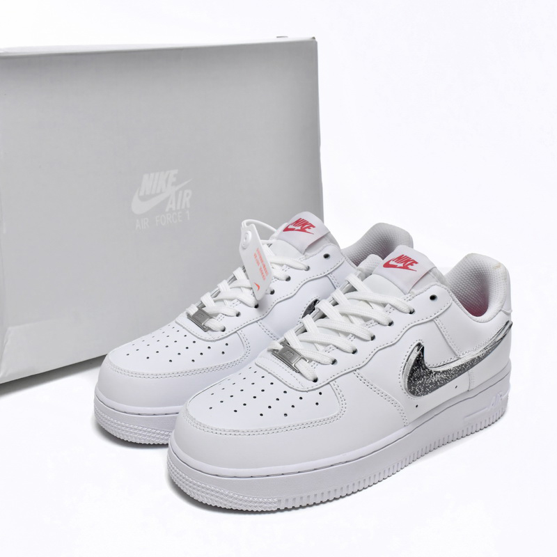 Nike Air Force 1 Low Weiß Metallic Silber Sneaker DC9651-100 - EUR FASHION