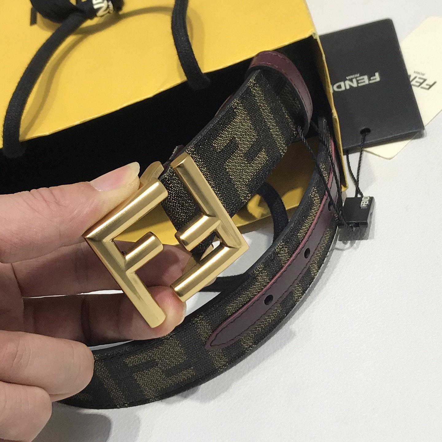 Fendi Brauner Stoffgürtel - EUR FASHION