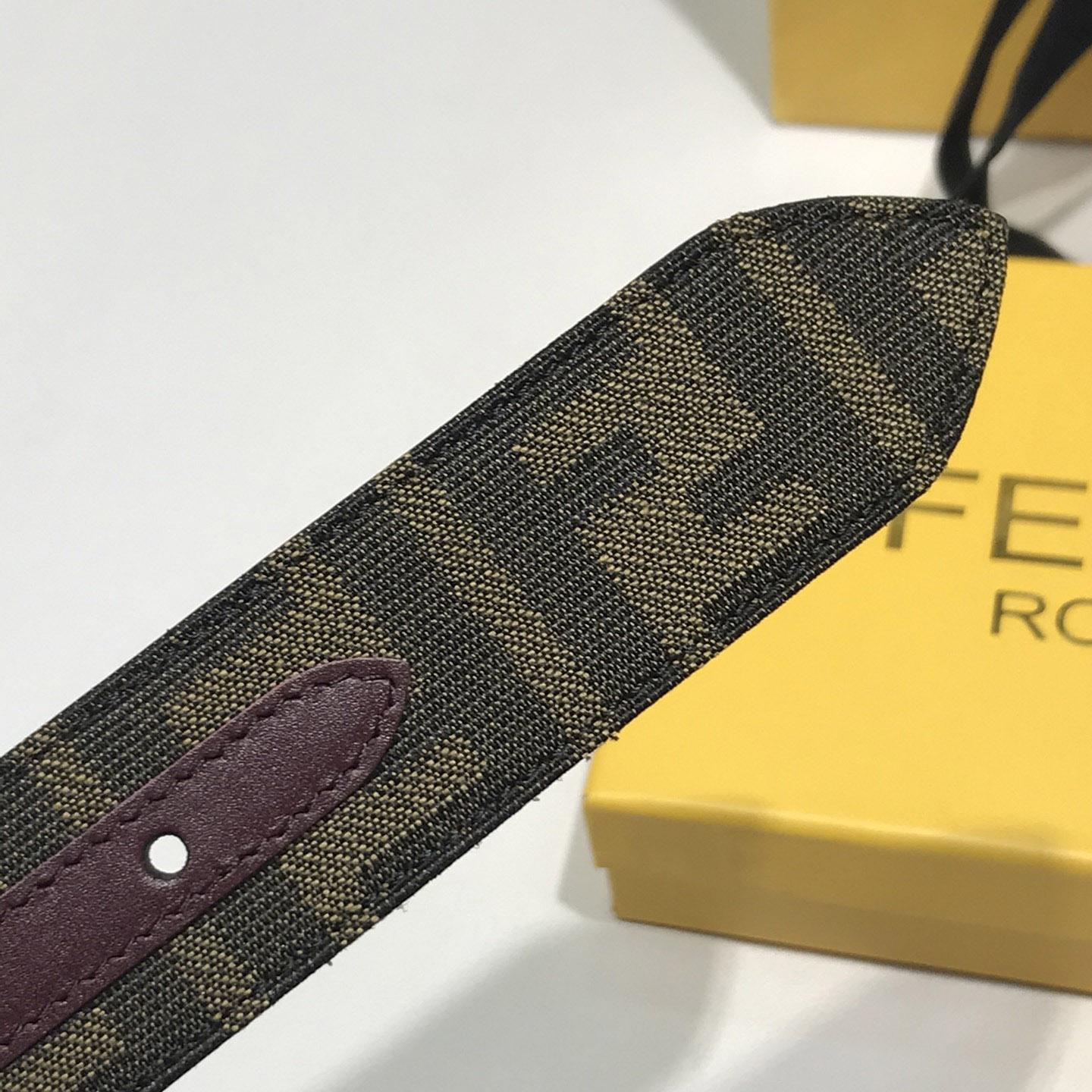 Fendi Brauner Stoffgürtel - EUR FASHION