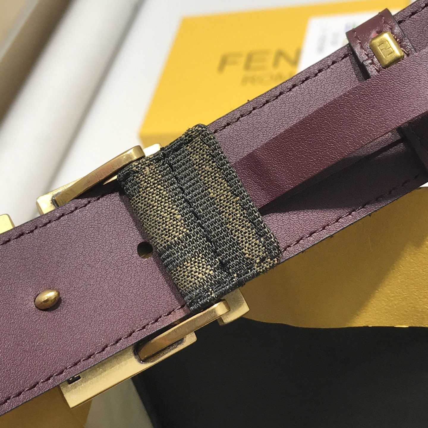 Fendi Brauner Stoffgürtel - EUR FASHION