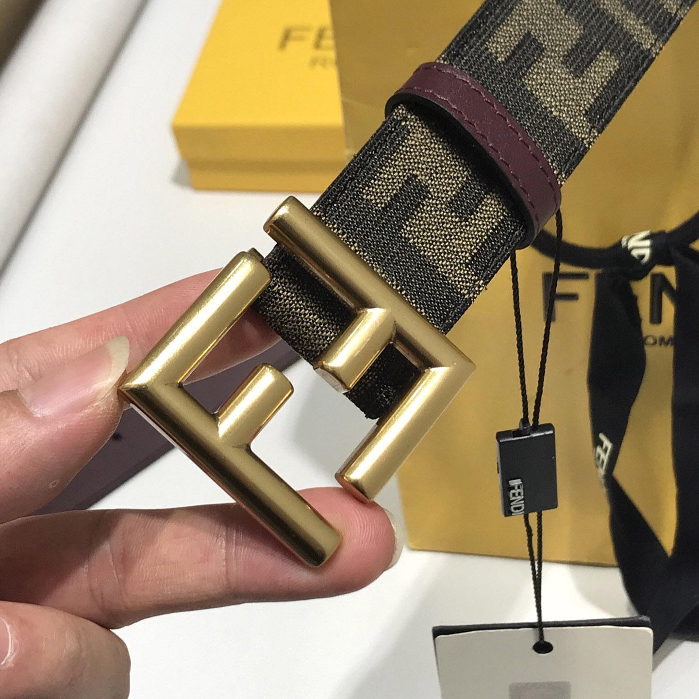 Fendi Brauner Stoffgürtel - EUR FASHION