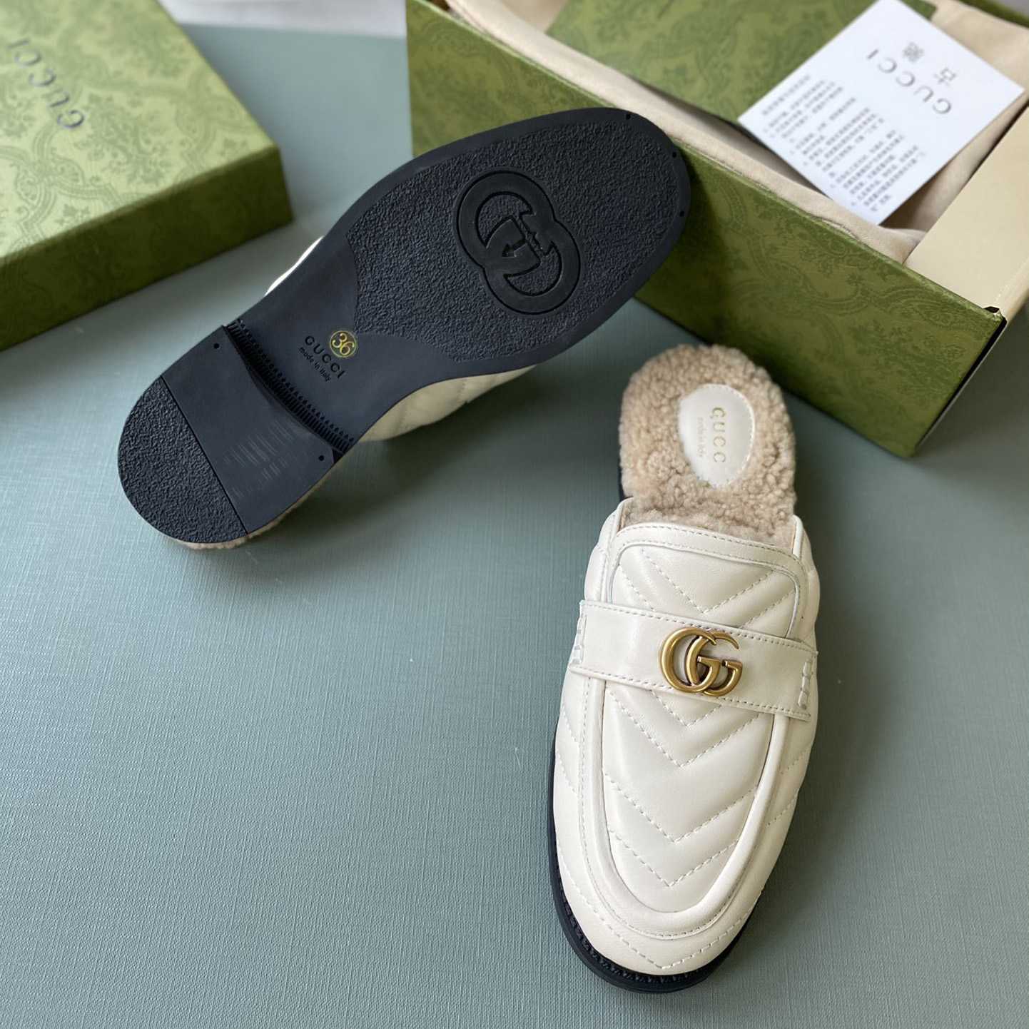 Gucci Damen-Hausschuhe mit doppeltem G - EUR FASHION