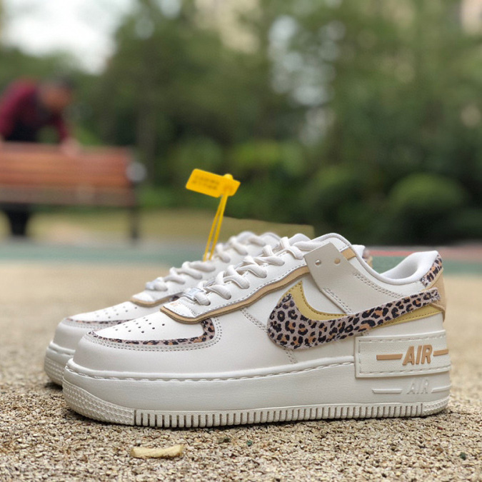 Nike WMNS Air Force 1 Shadow Sneaker „Beige/Braun Leopard“ CI0919-120 - EUR FASHION