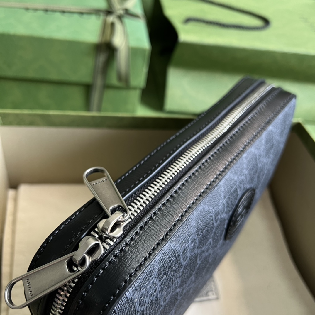 Gucci Umhängetasche mit ineinandergreifendem G (24,5–16–4,5 cm) - EUR FASHION