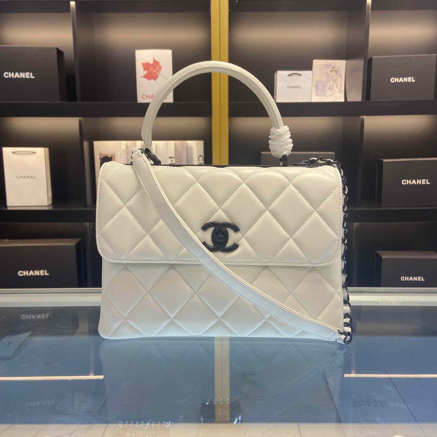 Chanel Flap Bag mit Griff oben (25-12-17 cm) - EUR FASHION